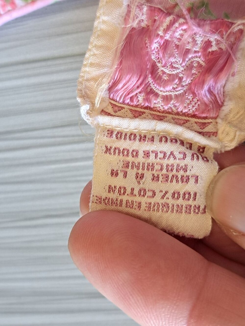 Corneloki Pink Floral Toddler Dress Ruffle Trim Button Size 2 Cotton Cottage - Picture 3 of 11